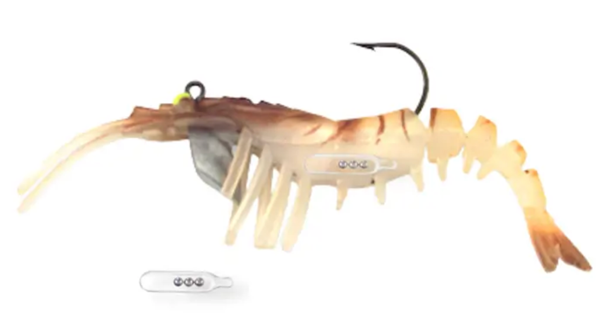 Egret Baits Vudu Rattler Shrimp 3.5'' Rattl 2pk 1/4oz