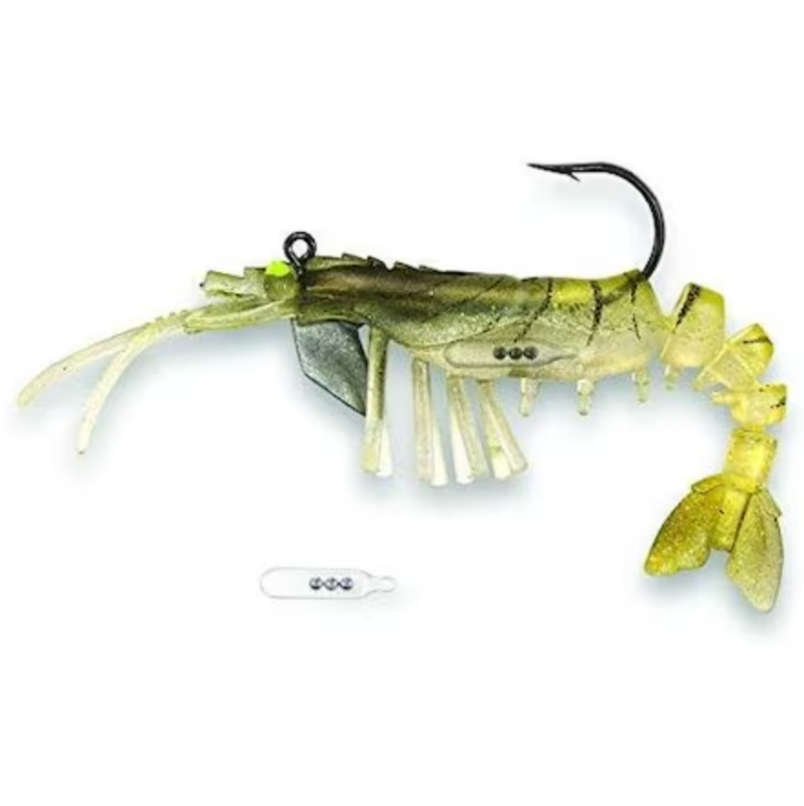 Egret Baits Vudu Rattler Shrimp 3.5'' Rattl 2pk 1/4oz