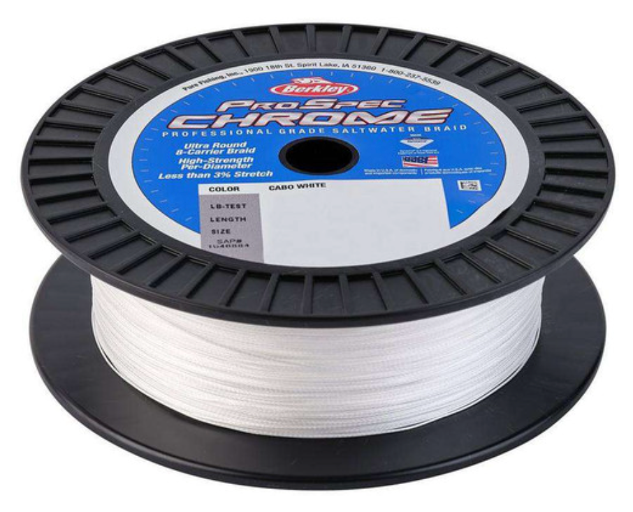 Berkley ProSpec Chrome Premium Saltwater Braid 100lb 500y White