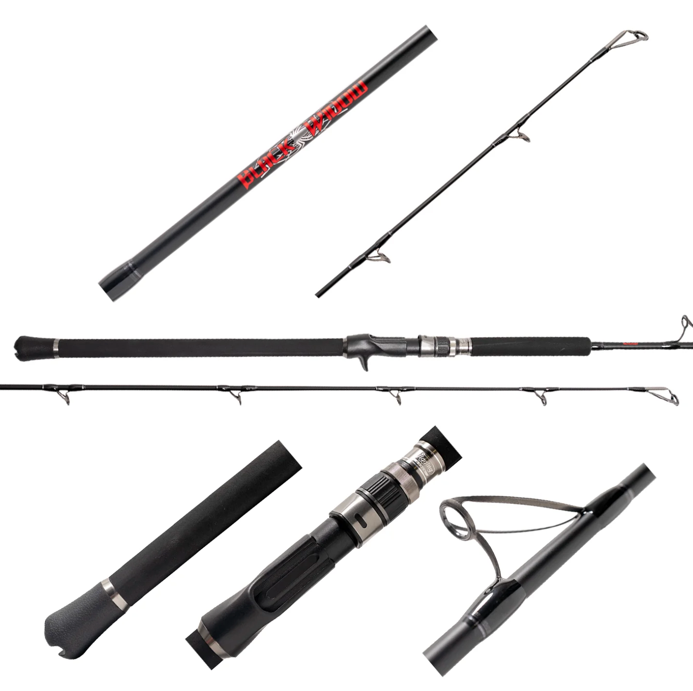 Jigging World Black Widow 2.0 Long Fall Conventional Rods