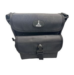 Black w/Black Stitching & White logo / Large - 8" Tubes