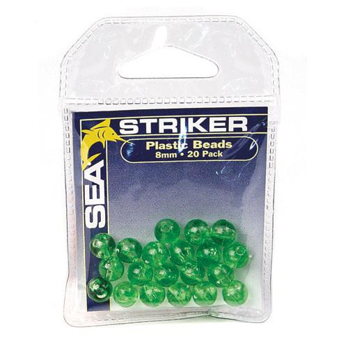 Sea Striker Round Beads 20pk 8mm Chartreuse