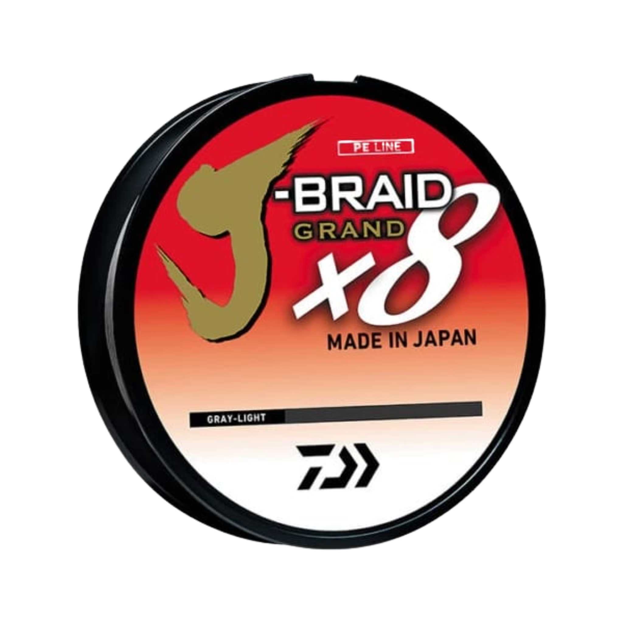 Daiwa JBGD8U65-300GL J-Braid x8 Grand 8 Strand Braided Line 65lb 300yd Gray Light