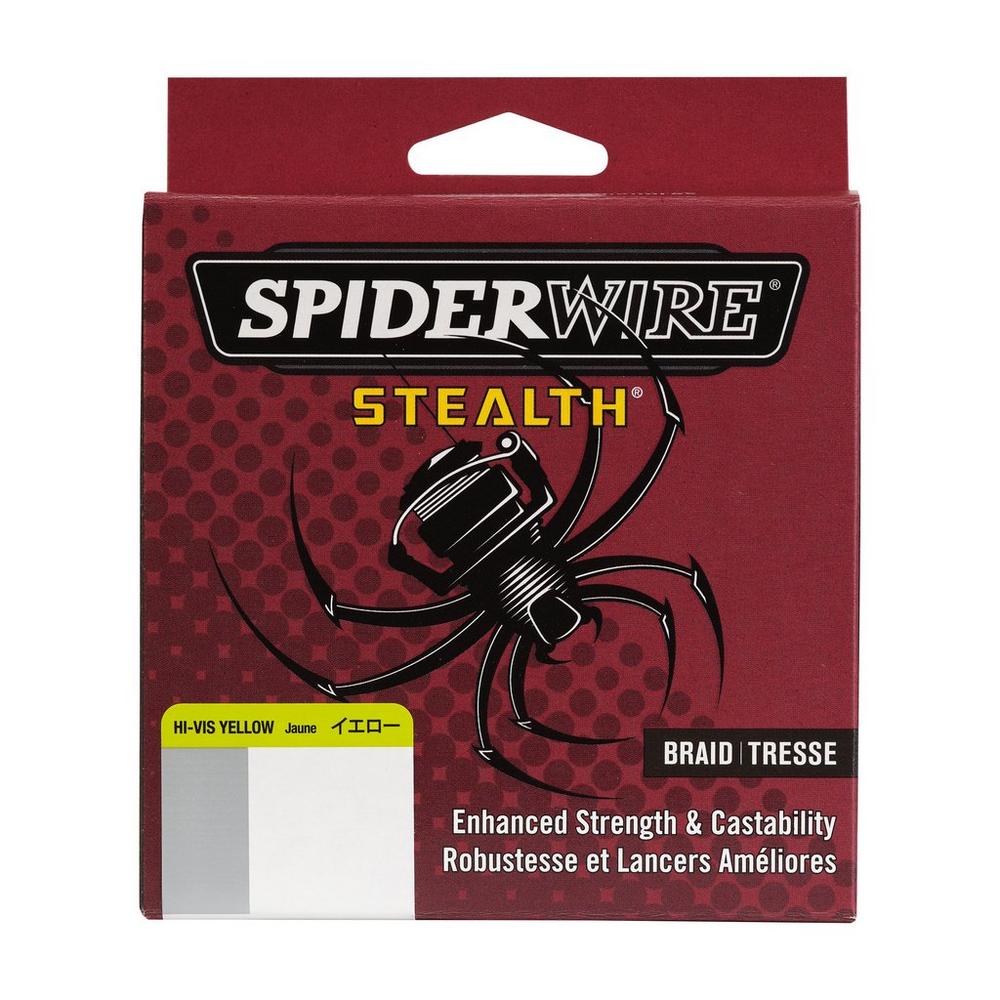 Spiderwire Stealth Braided Superline [125/200/300 Yards, Moss Green/Yellow/Camo]