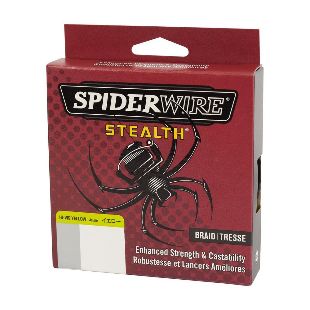 Spiderwire Stealth Braided Superline [125/200/300 Yards, Moss Green/Yellow/Camo]