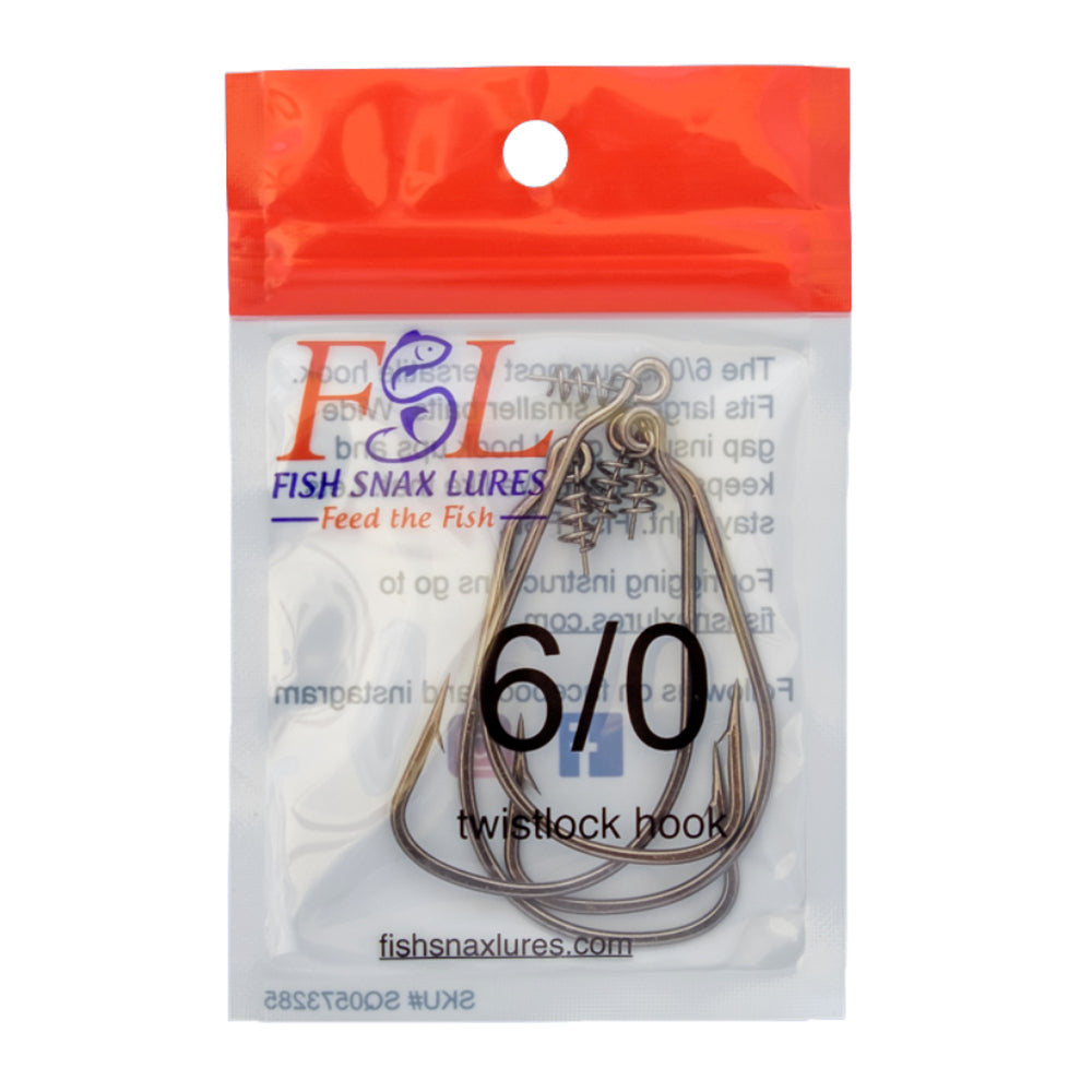 Fish Snax Lures Twistlock Hooks
