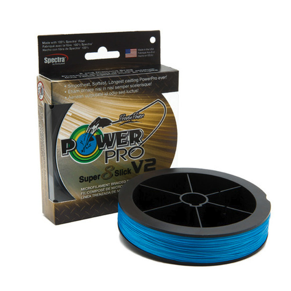 Power Pro Super Slick V2 8-Strand Braided Line Blue Green Hi-Vis Onyx 3000yd