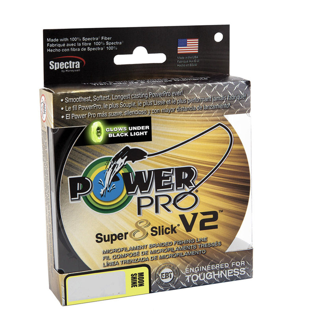 Power Pro Super Slick V2 8-Stand Braided Line 1500yd Spools