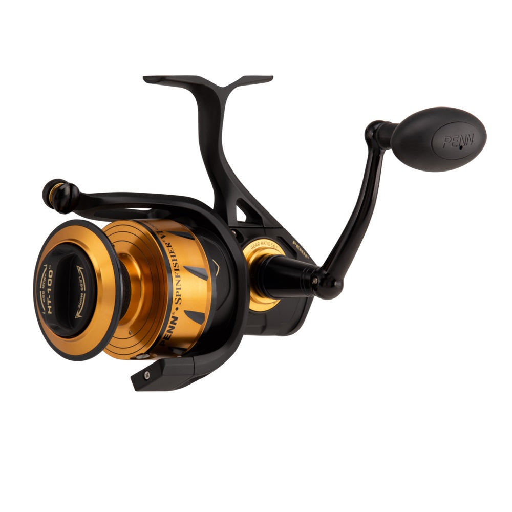 Penn Spinfisher VI Bailess Spinning Fishing Reel, CNC Gears, HT100 Drag, IPX5
