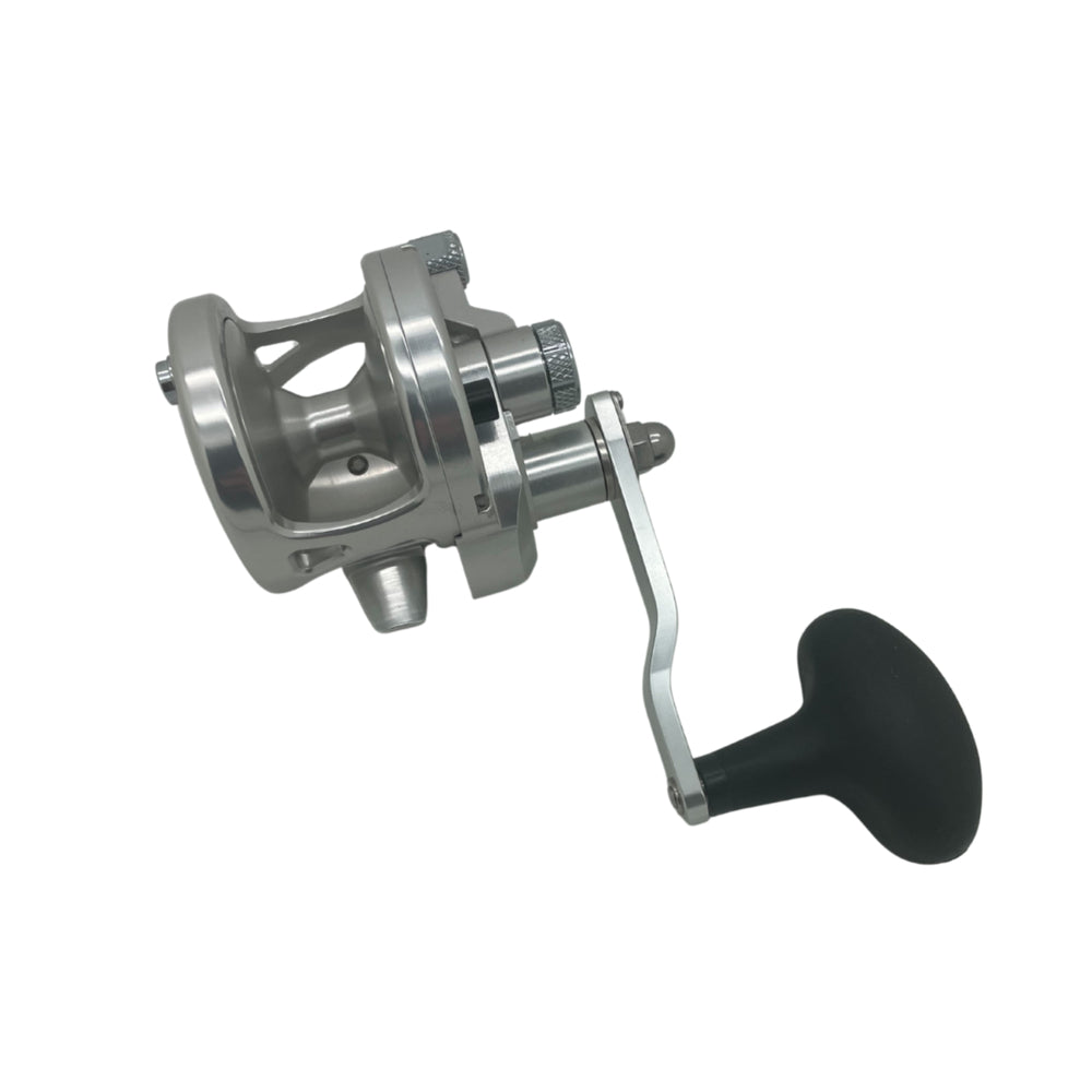 Avet SXJ 5.3 G2 LH NGP Single Speed Reel Left Hand, Silver (No Glide Plate)