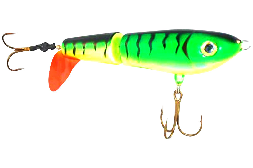 Tyrant Crusader Top Water Prop Lure, Wide Gap Short, 6.5", Firetiger