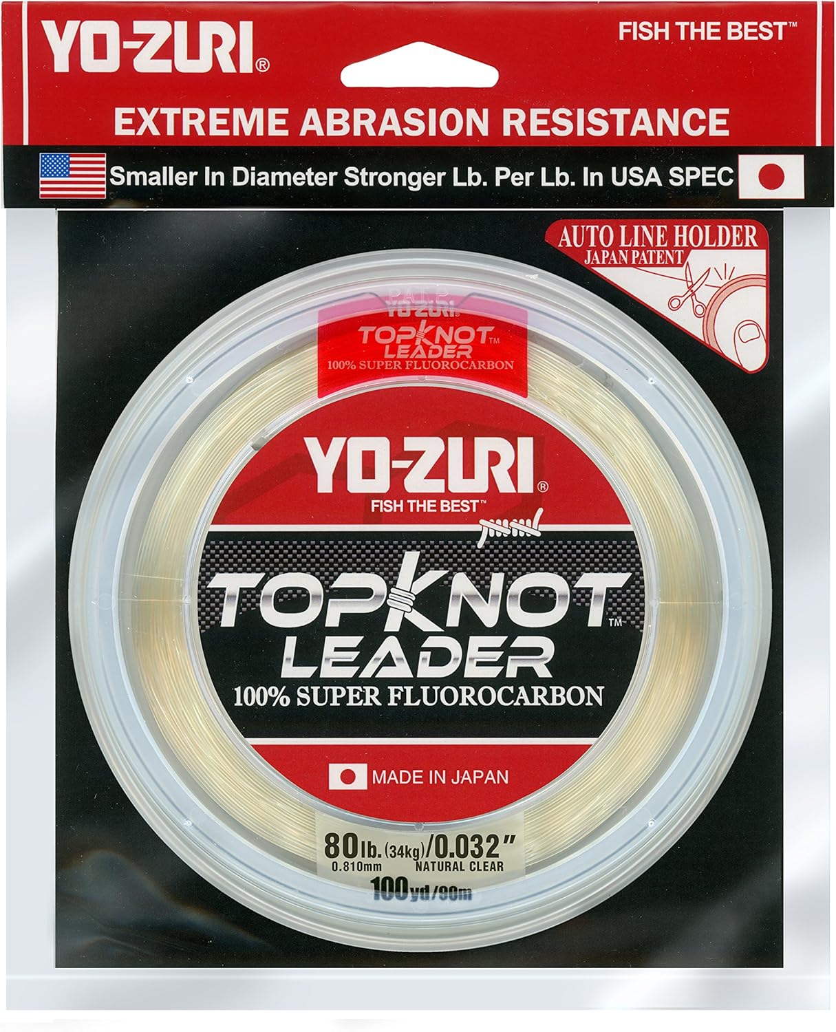 Yo-Zuri TopKnot Fluorocarbon Leader Natural Clear 100yd
