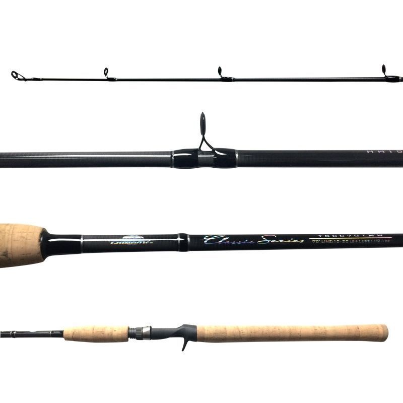 Tsunami Classic 3pc Travel Rod Freshwater Saltwater Conventional 7' TS