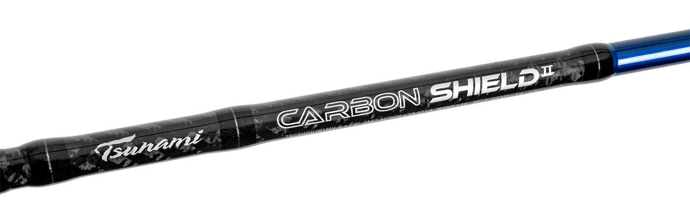 tsunami carbon shield rod Tsunami TSCSHDCII661H-B Carbon Shield II Casting Rod
