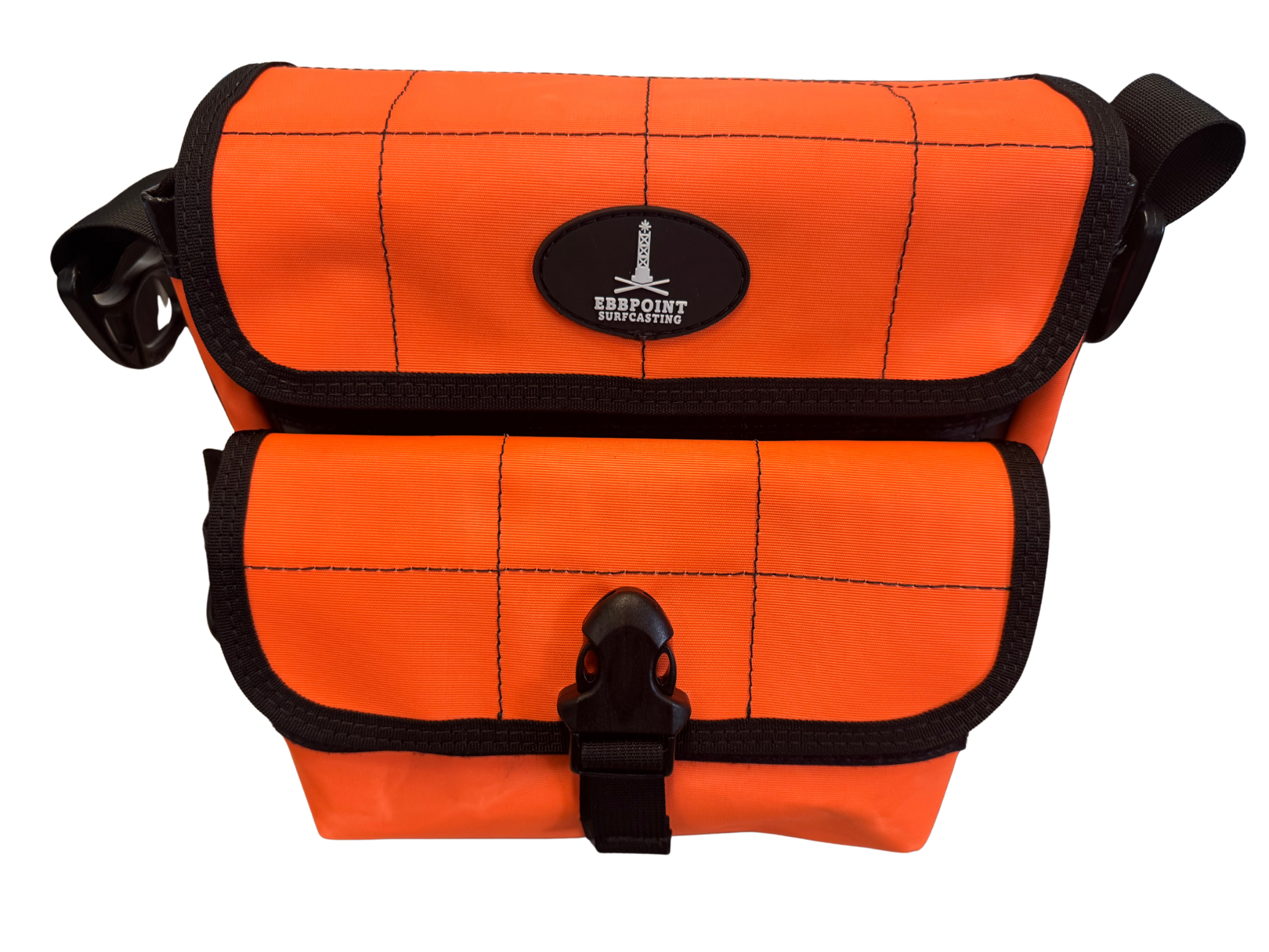 Ebbpoint Surfcasting 3 Tube Bag Large 8" Tubes Orange