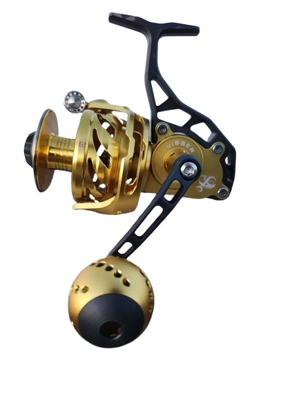 bailess reel fishing Visser PierMaster Bail-Less Spinning Reel Special 30th Anniversary Lim