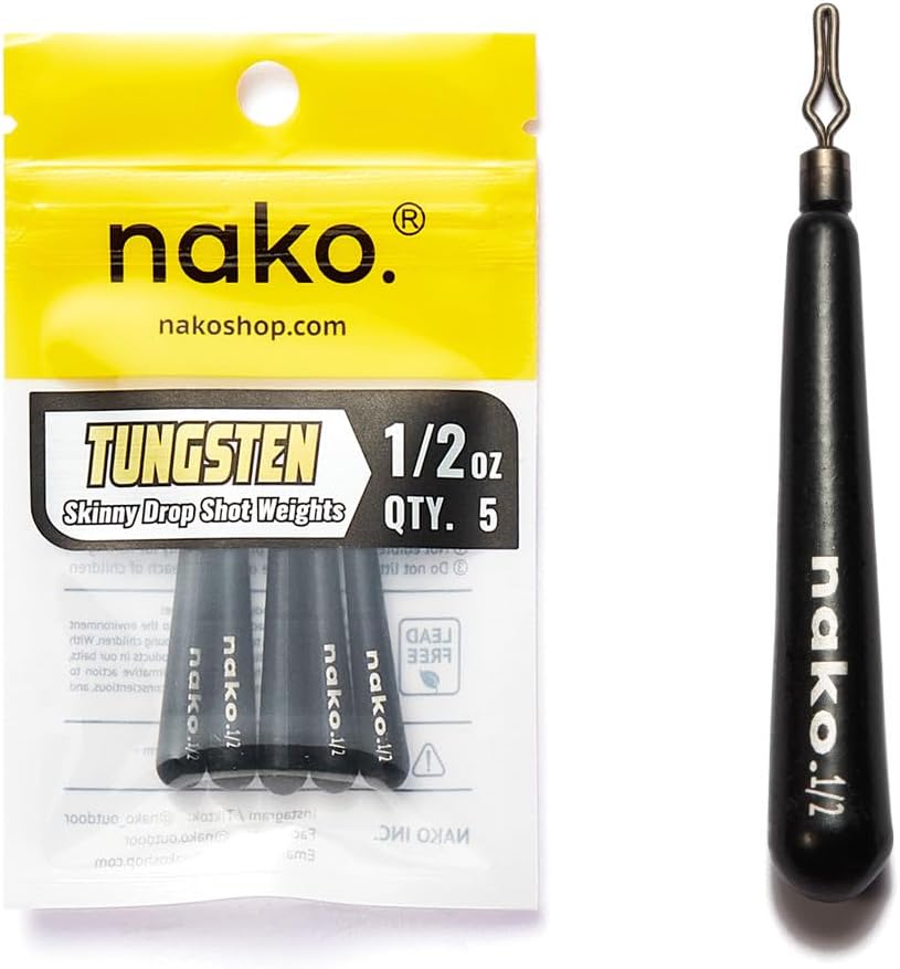 Nako Tungsten Skinny Drop Shot Weights