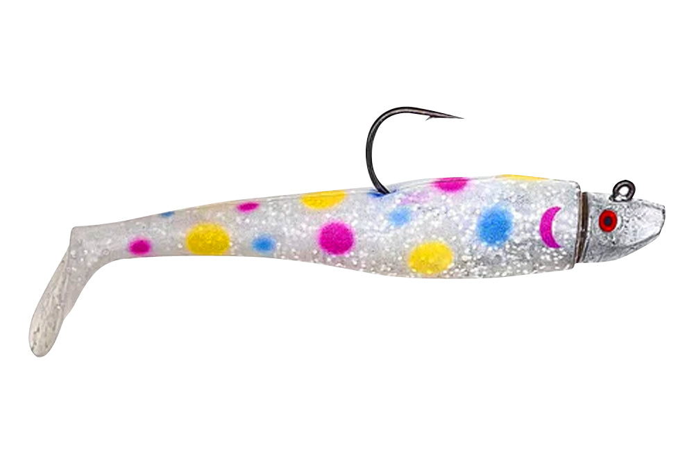 Al Gag's Lures Whip-It Fish Rigged, (1 Head/2 Tails)