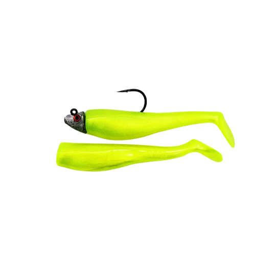 Al Gag's Lures Whip-It Fish Rigged, (1 Head/2 Tails)