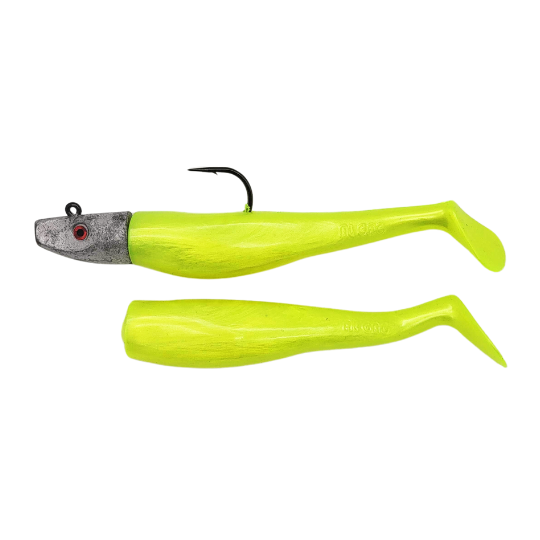 Al Gag's Lures Whip-It Fish Rigged, (1 Head/2 Tails)