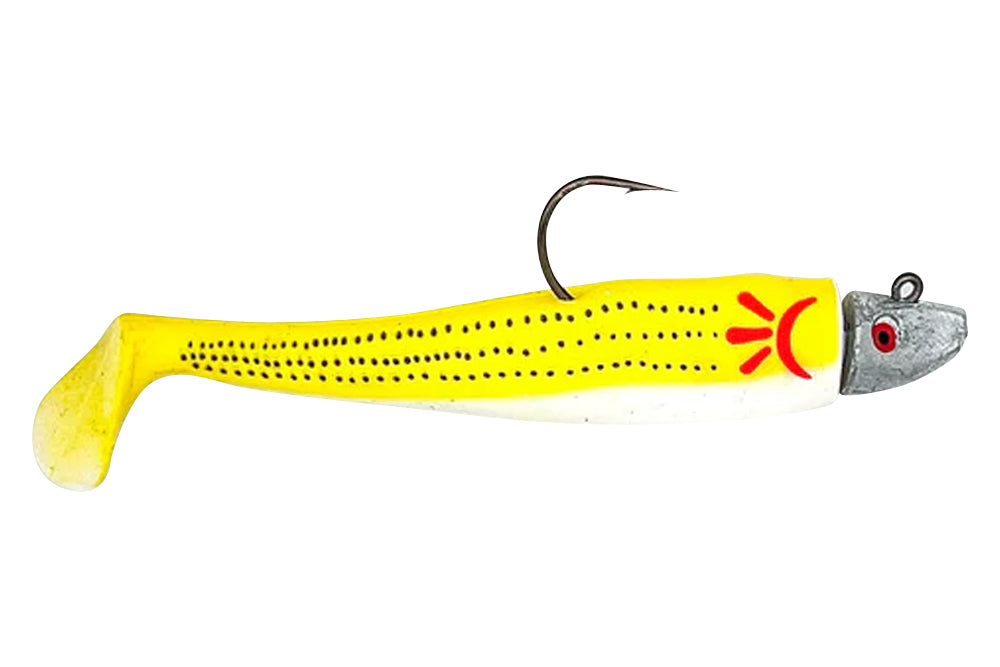 Al Gag's Lures Whip-It Fish Rigged, (1 Head/2 Tails)
