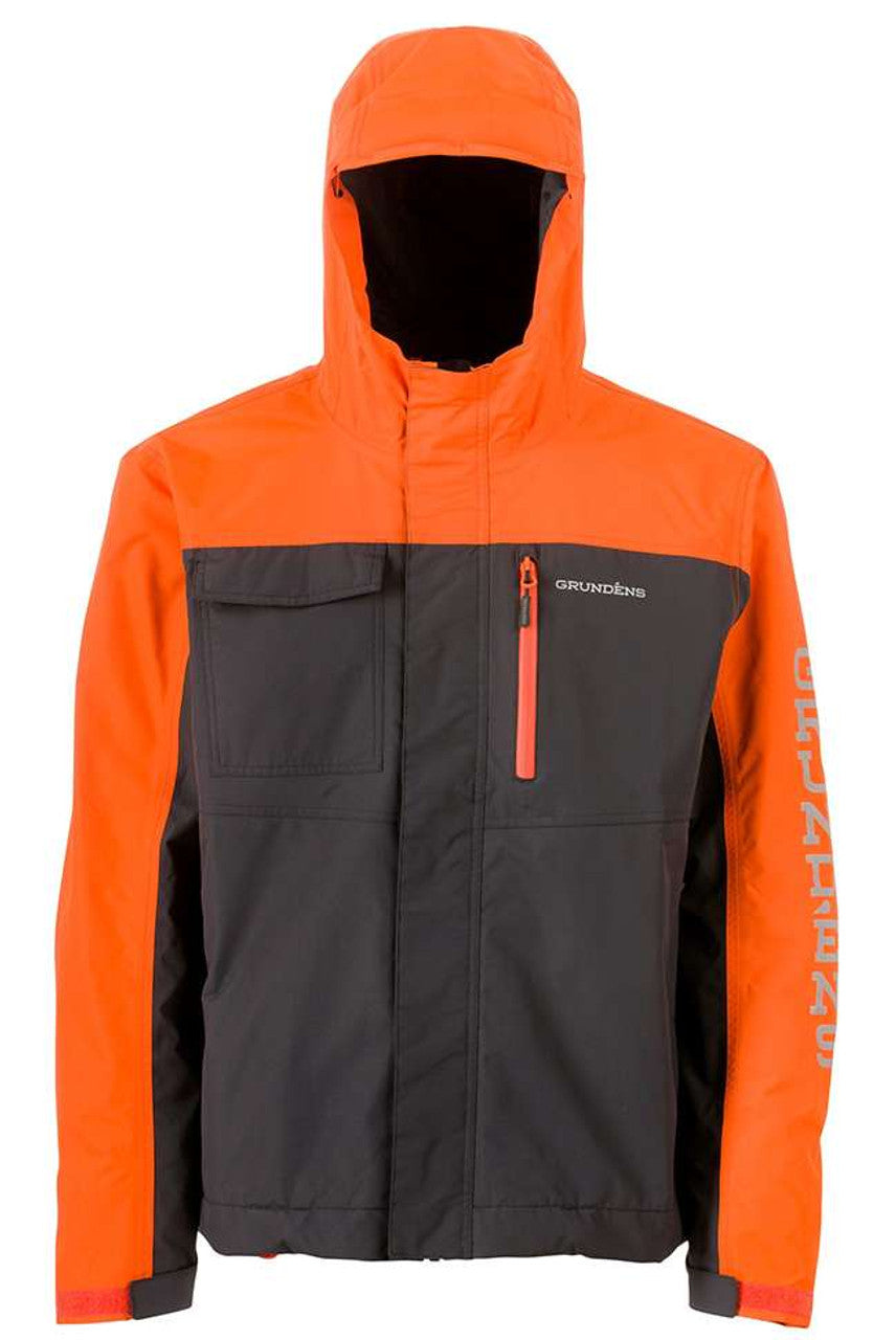 Grundens Transmit Jacket, Red Orange, L