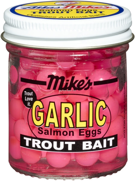 Mike's Garlic Salmon Eggs Pink 1.1 oz Jar