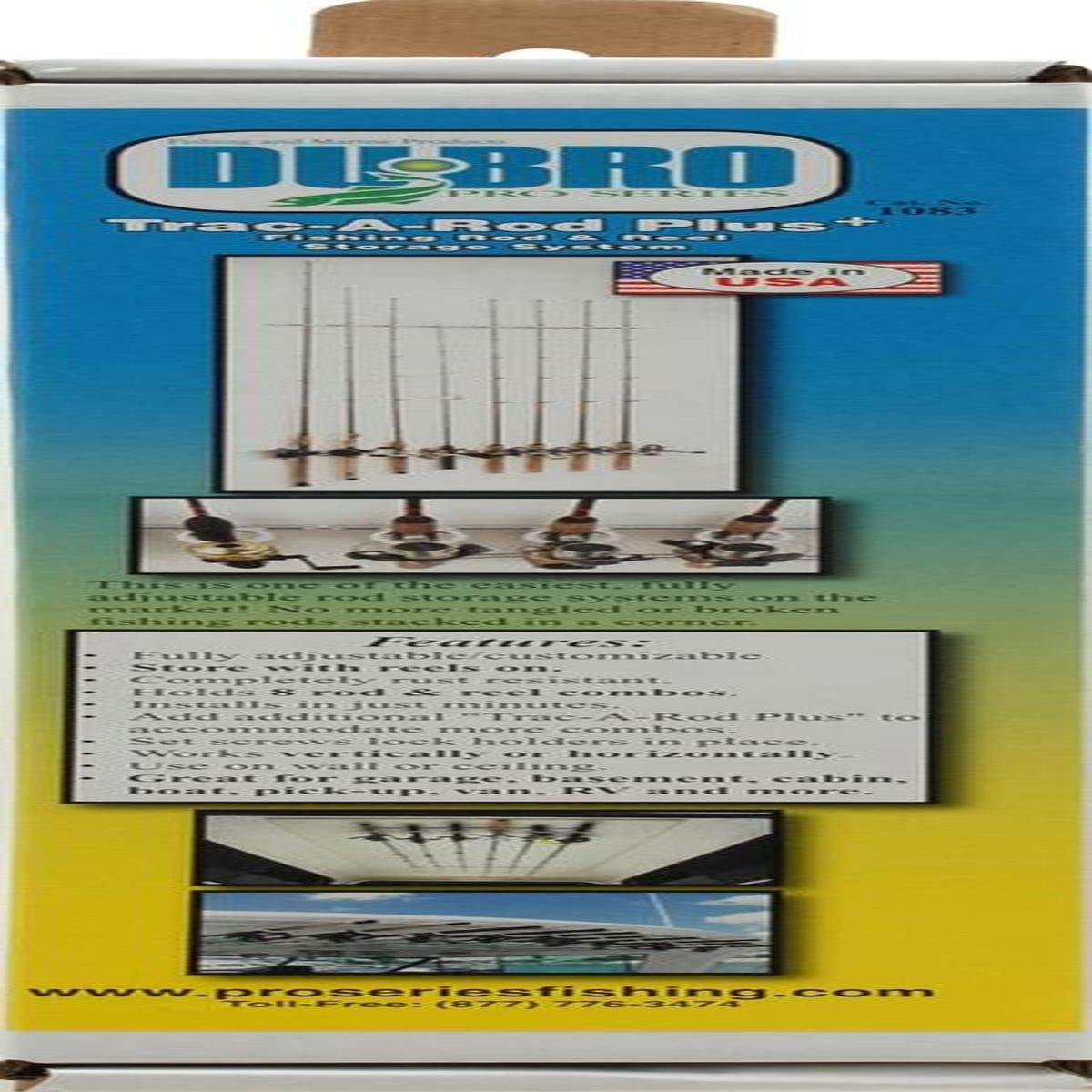 Du-Bro Trac-A-Rod Plus Fishing Rod Rack