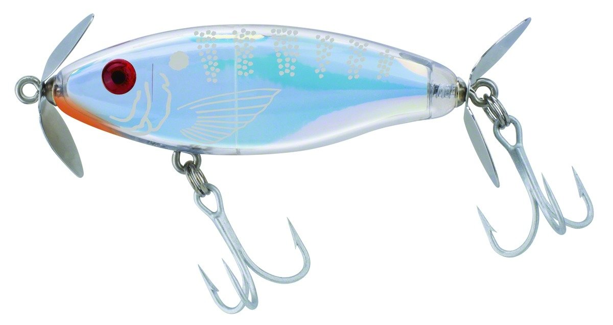 Mirrolure MirrO Prop Dual-Prop Floating Twitchbait, 3"