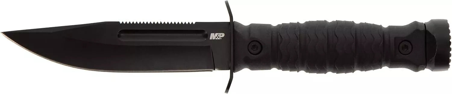 M & P Accessories Ultimate Survival Knife 5" Fixed Blade - Clam