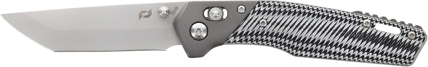 Schrade Krux Folding Knife Pivot Lock, 4.5" Tanto Tip Blade