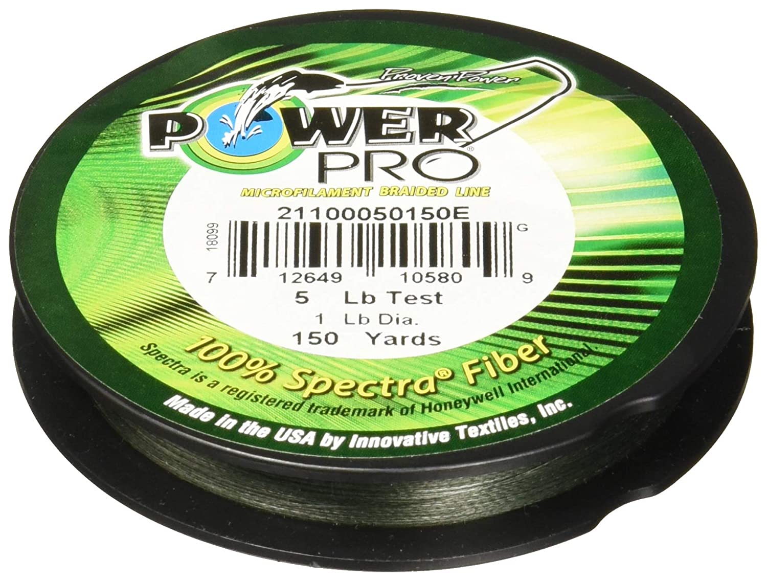 PowerPro Braided Spectra Fiber Fishing Line Moss Green 40LB 1500 Yds
