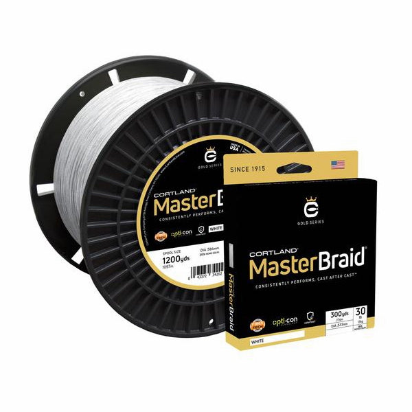 Cortland Master Braid 40 LB White 3500 YDS