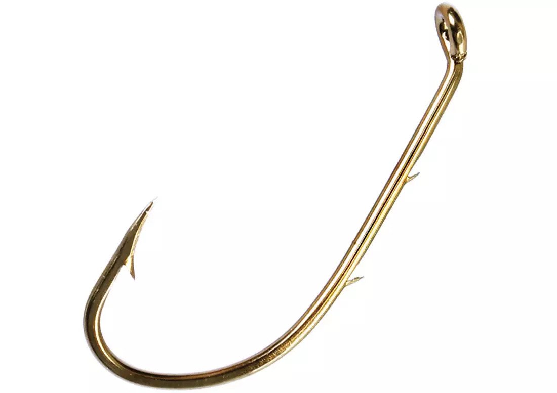 Eagle Claw Baitholder Hook, Curved/Forged, 2 Sliced, 181A