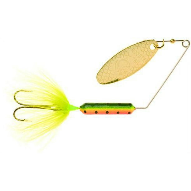 Wordens 194-FRT Super Rooster Tail In-Line Spinner, Sz 1/4oz Fire Tiger