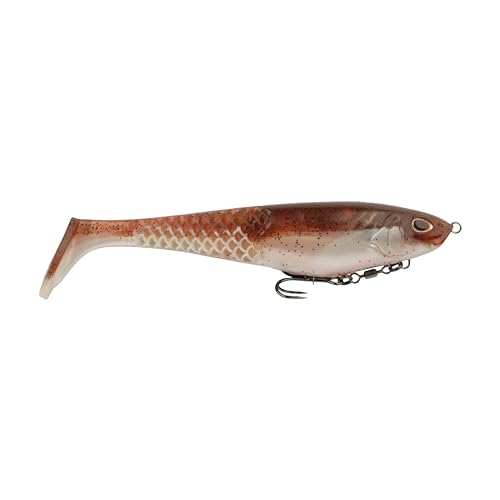 Berkley Cull Shad 8" Green Pumpkin Pearl White