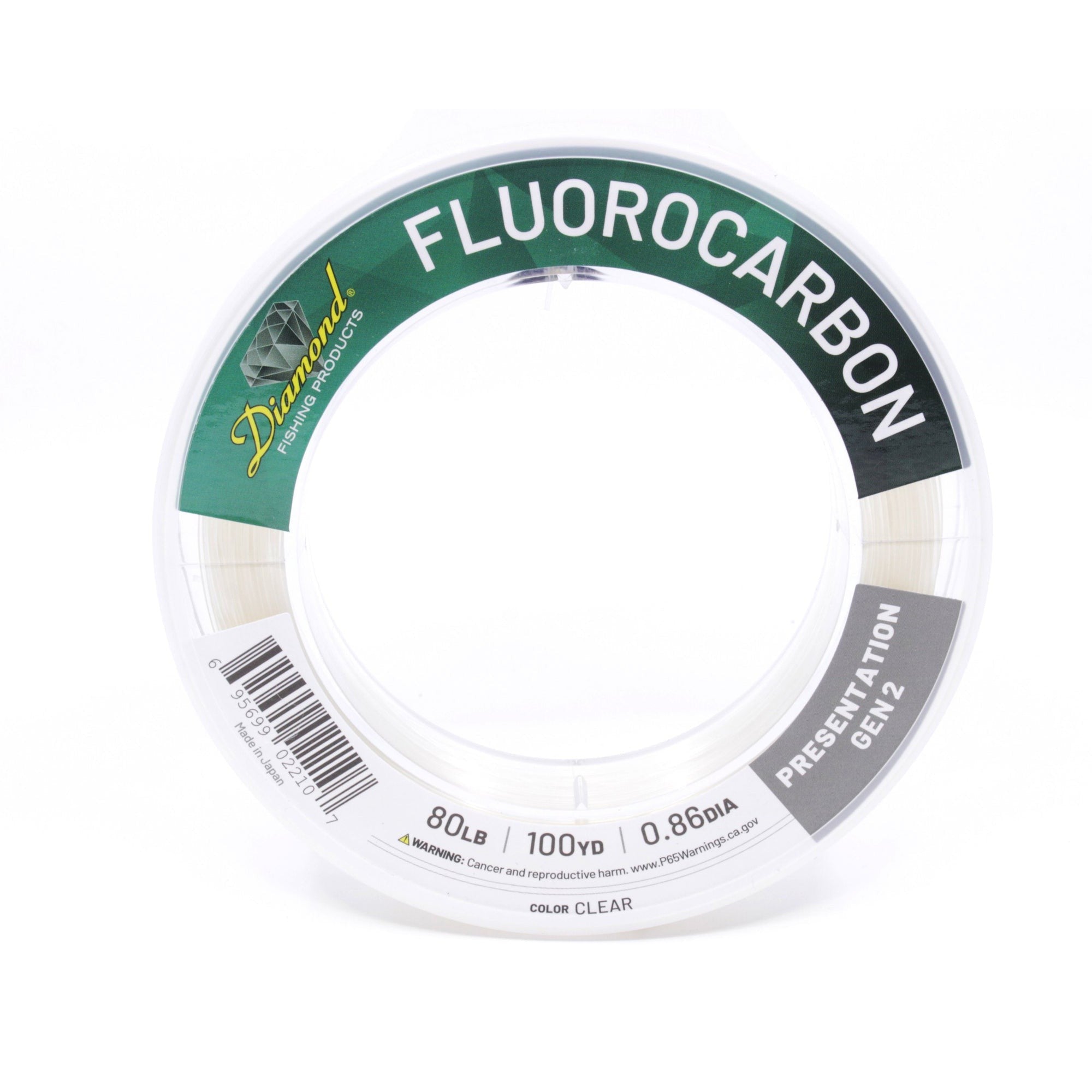 Diamond Presentation Gen II Fluorocarbon - 75 Yard Spool - 100lb