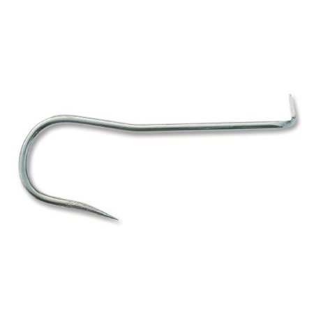 Mustad Round Gaff Hook, Size 2/0, Tapered Spike Point, 10pk