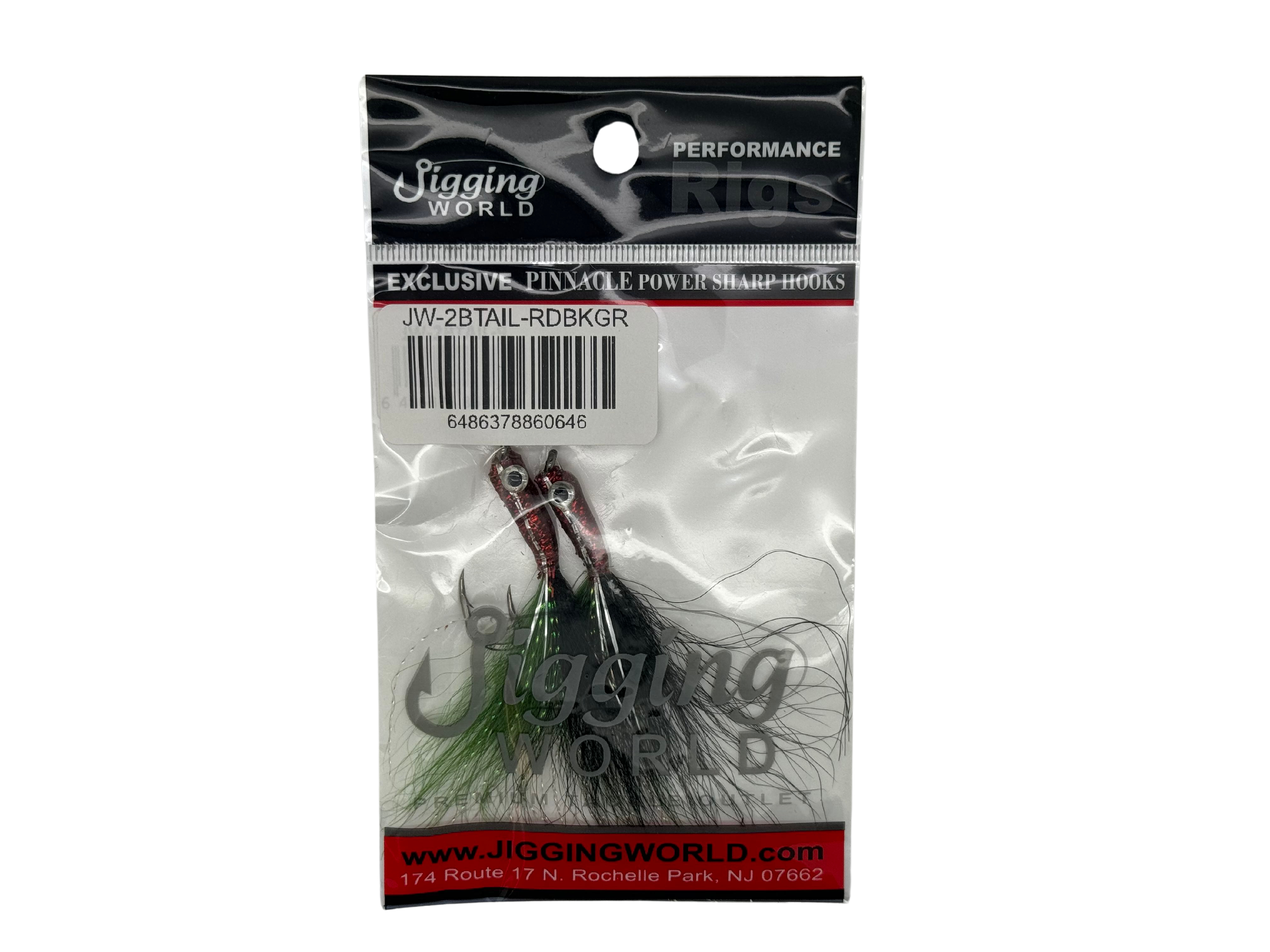 Jigging World Epoxy Bucktail Teaser (2pk, Assorted Colors)