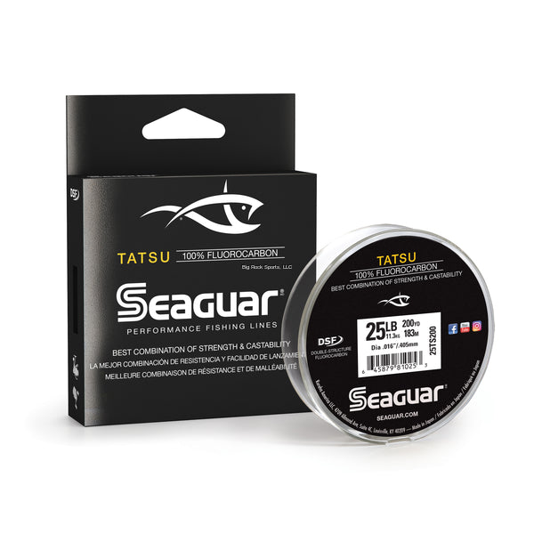 Seaguar Tatsu 100% Fluorocarbon Main Line 25lb 200yd Clear