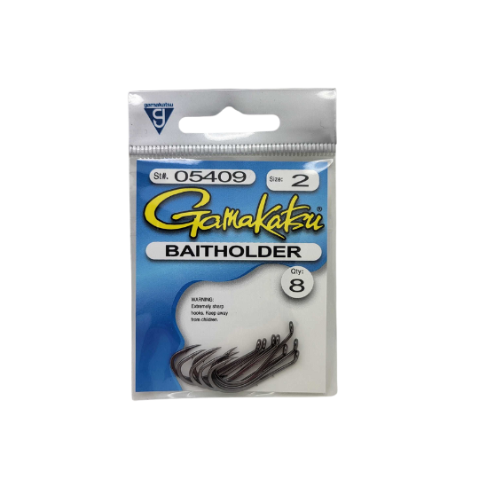 Gamakatsu Baitholder Hook, Needle Point, Offset, NS Black