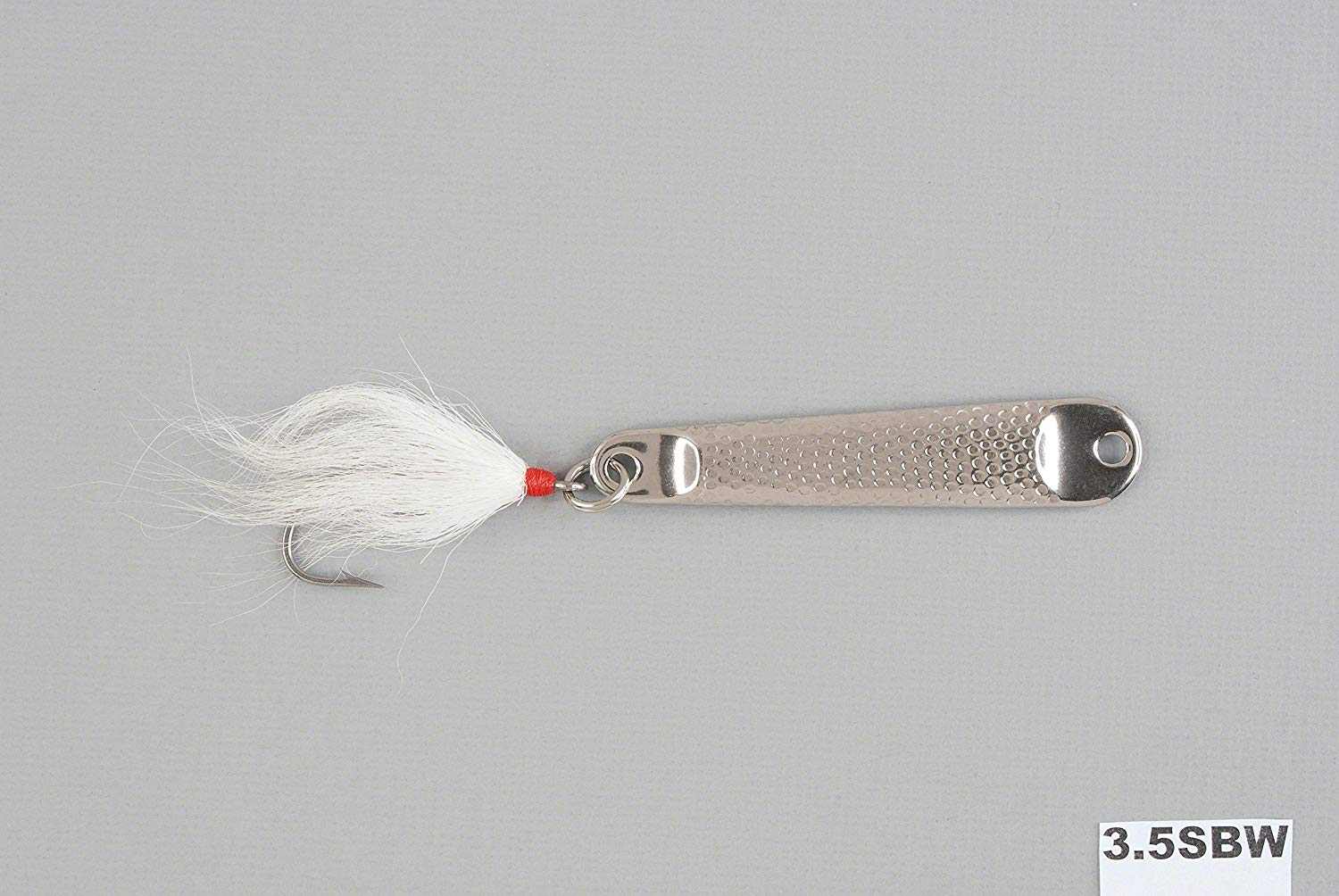 Hopkins NO=EQL Spoon Single Hook Bucktail - White - 2 oz