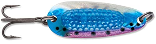 Blue Fox Rattlin' Pixee Spoon, 7/8 oz, Holographic, Rainbow/Blue