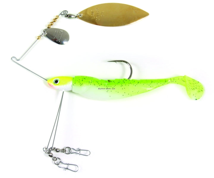Lunker Lure Triple Play Spinnerbait, w/Shad Tail