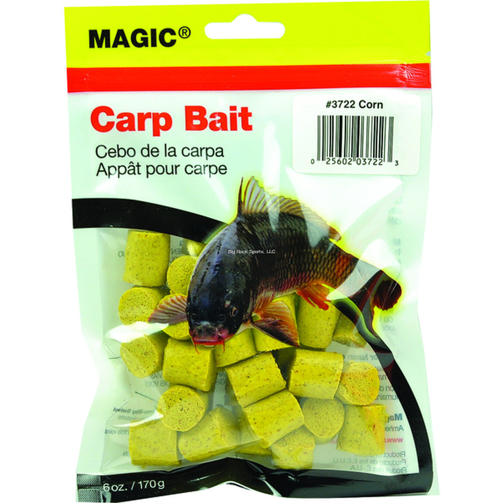 Magic Carp Bait, Preformed, 6oz Bag, Yellow/Corn
