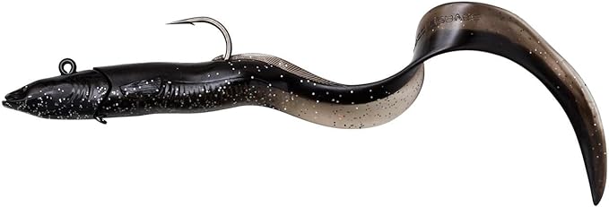 Savage Gear Real Eel Jig 6" 1/3 oz 3+1 Black 2+1