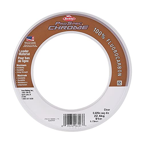 Berkley ProSpec Chrome 100% Fluoro Leader, Leader 60lb