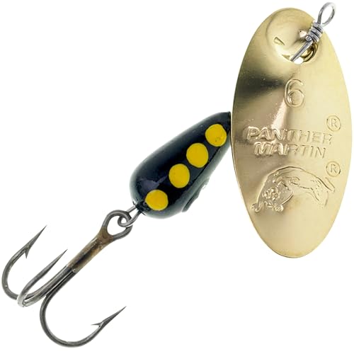Panther Martin Classic Regular In-Line Spinner, #15, 1/2 Gold