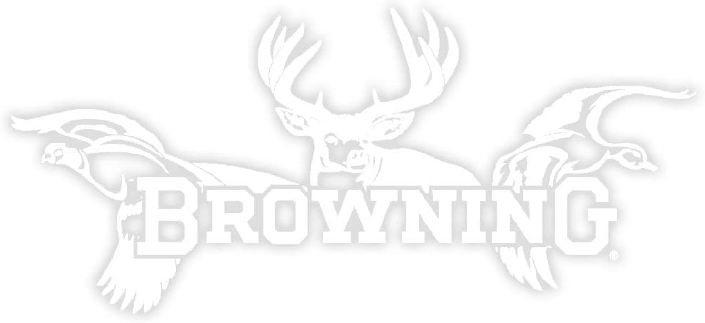 Browning All Seasons Decal 12" White