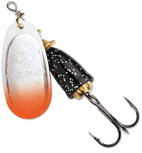 Blue Fox Classic Vibrax Spinner, 3/8 oz, Red Tipped/Silver